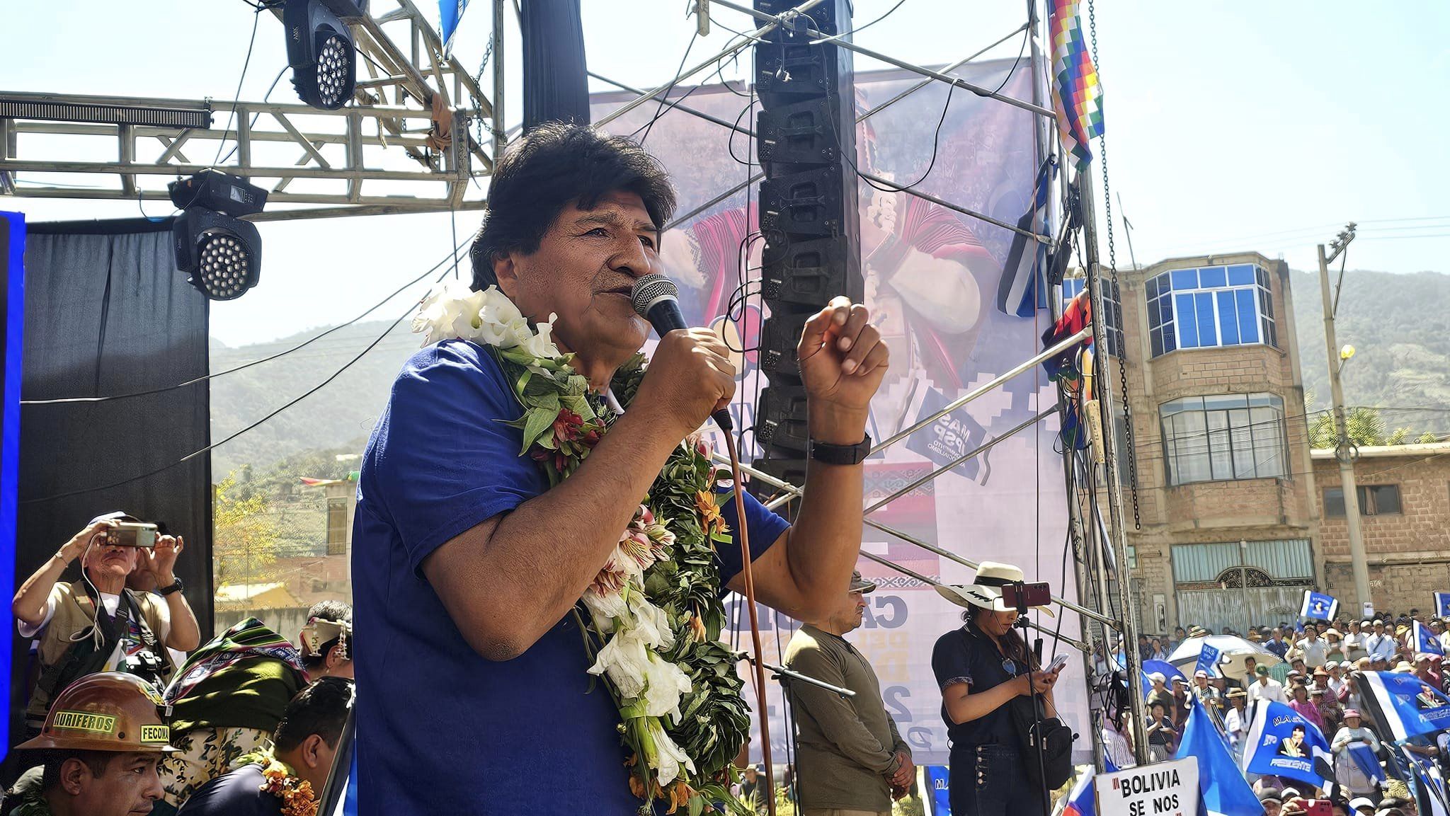 Il comizio di Evo Morales a Caranavi | 17 agosto 2024 | Fonte: pagina Facebook Evo Morales Ayma
