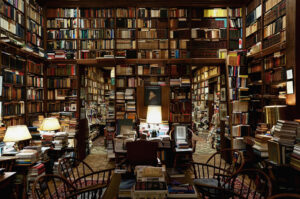 La biblioteca del Prof. Richard Macksey a Guilford, Baltimora.